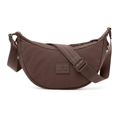Johnny Urban Sac Bandoulière Femme & Homme Marron Kaia Small Puffer Moon Bag Petit Sac Banane en Nylon Sacoche Demi Lune Imperméable - Publicité Johnny Urban Sac Bandoulière Femme & Homme Marron Kaia Small Puffer Moon Bag Petit Sac Banane en Nylon Sacoche Demi Lune Imperméable - Publicité