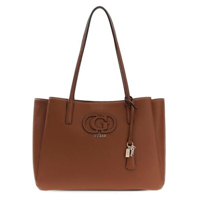 Guess sac à épaule sac d'ordinateur portable pour ordinateur portable Isola Multi Compartment Tote Cognac brun - Publicité Guess sac à épaule sac d'ordinateur portable pour ordinateur portable Isola Multi Compartment Tote Cognac brun - Publicité