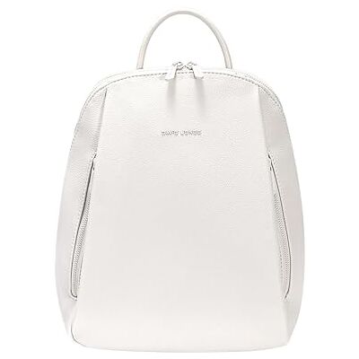 David Jones Sac à Dos Femme Ville, Similicuir, Poches Zippées Avant et Dos, Compartiment Sécurisé, Bandoulières Ajustables (Coconut Cream) - Publicité David Jones Sac à Dos Femme Ville, Similicuir, Poches Zippées Avant et Dos, Compartiment Sécurisé, Bandoulières Ajustables (Coconut Cream) - Publicité