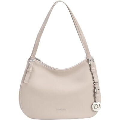 David Jones Sac à Main Porté Epaule Femme Sac Hobo Simili Cuir PU Cabas Fourre-Tout Elégant Taille Moyenne Anse Longue Classique Mode Ville Voyage Travail Tendance Pratique Beige - Publicité David Jones Sac à Main Porté Epaule Femme Sac Hobo Simili Cuir PU Cabas Fourre-Tout Elégant Taille Moyenne Anse Longue Classique Mode Ville Voyage Travail Tendance Pratique Beige - Publicité