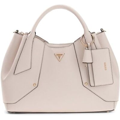 Guess sac à main sac à épaule bandoulière Darcy Girlfriend Satchel Stone gris clair - Publicité Guess sac à main sac à épaule bandoulière Darcy Girlfriend Satchel Stone gris clair - Publicité
