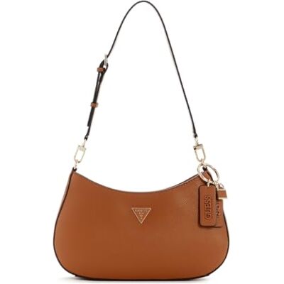 Guess Noelle II Top Zip Shoulder Bag Light Cognac - Publicité Guess Noelle II Top Zip Shoulder Bag Light Cognac - Publicité