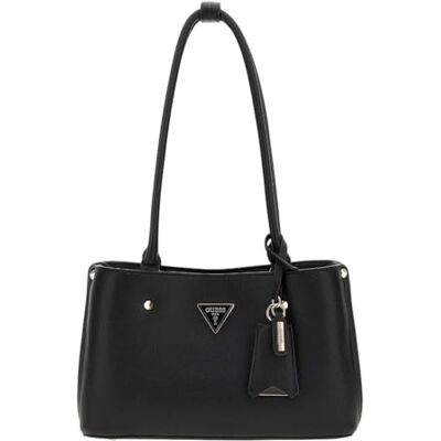 Guess MERIDIAN SHOULDER SATCHEL Women BLACK Size One Size - Publicité Guess MERIDIAN SHOULDER SATCHEL Women BLACK Size One Size - Publicité