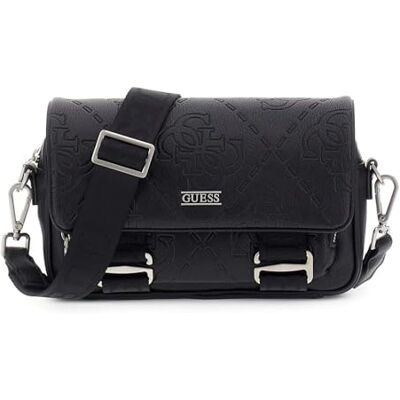 Guess sac à épaule bandoulière Boston Messenger Black noir - Publicité Guess sac à épaule bandoulière Boston Messenger Black noir - Publicité