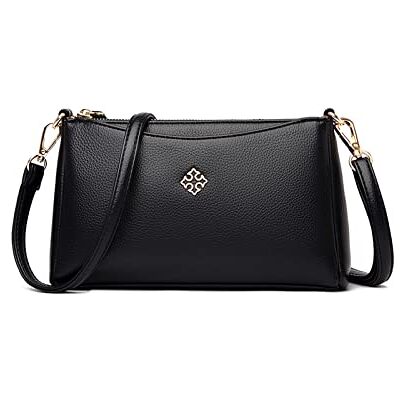 NICOLE & DORIS SAC Bandoulière Femmes PU Cuir Sacoche Téléphone Portable Épaule Pochette Sac Crossbody Noir - Publicité NICOLE & DORIS SAC Bandoulière Femmes PU Cuir Sacoche Téléphone Portable Épaule Pochette Sac Crossbody Noir - Publicité