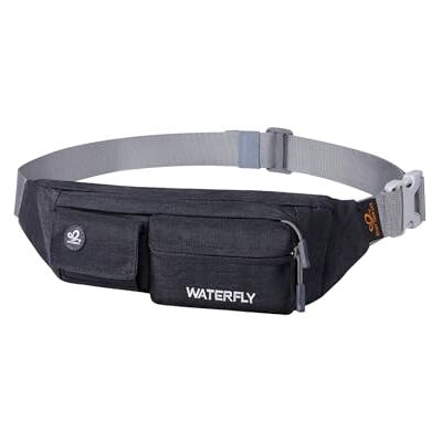 Waterfly Sac Banane Homme Femme, Sacoche Banane Convient pour la Randonnée, l'escalade, la Course, Les Voyages (Noir) - Publicité Waterfly Sac Banane Homme Femme, Sacoche Banane Convient pour la Randonnée, l'escalade, la Course, Les Voyages (Noir) - Publicité