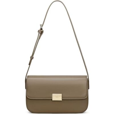 David Jones Petit Sac Bandoulière Femme Sac à Main Porté Epaule Simili Cuir PU Rigide Pochette à Rabat Sacoche Besace Ville Soirée Shopping Téléphone Mode Elégant Classique Chic Marron Taupe - Publicité David Jones Petit Sac Bandoulière Femme Sac à Main Porté Epaule Simili Cuir PU Rigide Pochette à Rabat Sacoche Besace Ville Soirée Shopping Téléphone Mode Elégant Classique Chic Marron Taupe - Publicité