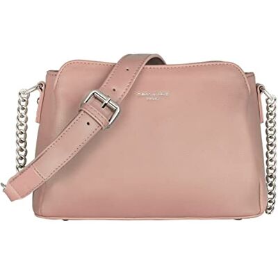 David Jones Petit Sac Bandoulière Femme Sac à Main Chaîne Porté Epaule 3 Poches Besace Sacoche Messenger Téléphone Cuir PU Pochette Fourre-Tout Ville Voyage Shopping Mode Chic Rose - Publicité David Jones Petit Sac Bandoulière Femme Sac à Main Chaîne Porté Epaule 3 Poches Besace Sacoche Messenger Téléphone Cuir PU Pochette Fourre-Tout Ville Voyage Shopping Mode Chic Rose - Publicité