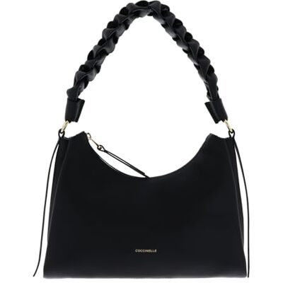 Coccinelle Cuir sac à épaule Boheme Grana Double Shoulder Bag Noir/Cognac - Publicité Coccinelle Cuir sac à épaule Boheme Grana Double Shoulder Bag Noir/Cognac - Publicité
