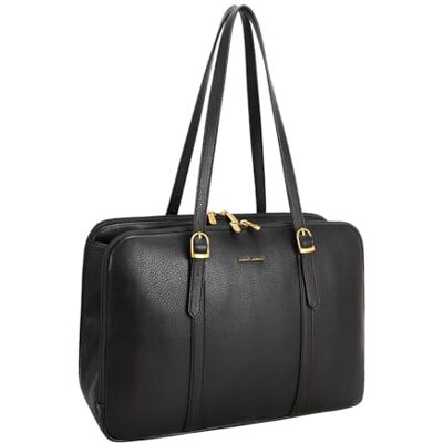 David Jones Sac cabas femme similicuir 3 compartiments Format A4 Porté épaule Paris (Black) - Publicité David Jones Sac cabas femme similicuir 3 compartiments Format A4 Porté épaule Paris (Black) - Publicité