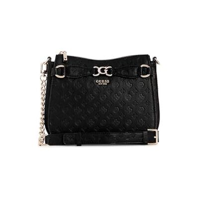 Guess Arlena Logo Crossbody Hobo Black Logo - Publicité Guess Arlena Logo Crossbody Hobo Black Logo - Publicité