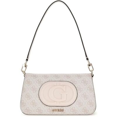 Guess Eco Mietta Flap Shoulder Bag Dove Logo/Stone - Publicité Guess Eco Mietta Flap Shoulder Bag Dove Logo/Stone - Publicité