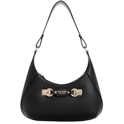 Guess Femme Mimina Top Zip Shoulder Bag Sac à bandoulière, Noir, Taille Unique - Publicité Guess Femme Mimina Top Zip Shoulder Bag Sac à bandoulière, Noir, Taille Unique - Publicité