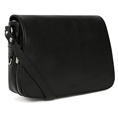 Hexagona Paris Sac porté travers pour Femme Collection CONFORT Noir en Cuir de vachette grainé Porté Croise Sac a main femme Sac bandoulière Petit Sac Sac à main bandoulière - Publicité Hexagona Paris Sac porté travers pour Femme Collection CONFORT Noir en Cuir de vachette grainé Porté Croise Sac a main femme Sac bandoulière Petit Sac Sac à main bandoulière - Publicité
