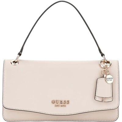 Guess Eco Evaine Top Handle Flap Bag Stone - Publicité Guess Eco Evaine Top Handle Flap Bag Stone - Publicité