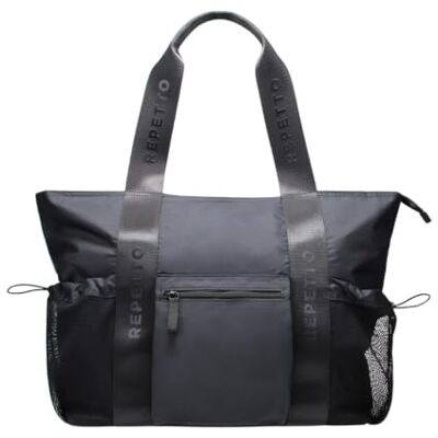 Repetto Sac de Plage en Nylon Noir - Publicité Repetto Sac de Plage en Nylon Noir - Publicité