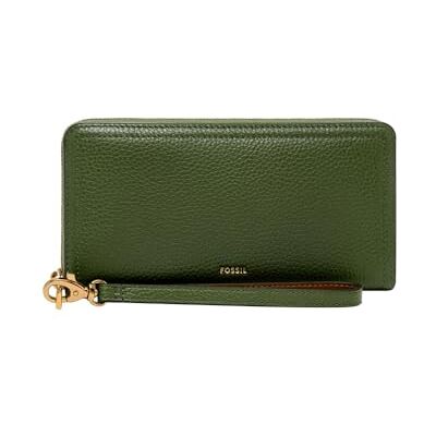 Fossil Logan Leather or Polyurethane Zip Clutch Wallet for Women - Publicité Fossil Logan Leather or Polyurethane Zip Clutch Wallet for Women - Publicité