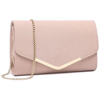 Miss Lulu Pochette Cérémonie Mariage de Chaîne Sac Bandoulière Femme,Rose,M - Publicité Miss Lulu Pochette Cérémonie Mariage de Chaîne Sac Bandoulière Femme,Rose,M - Publicité