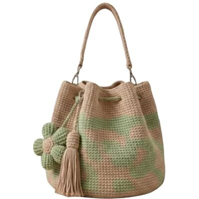 Generic Sac fourre-tout crochet femme, sac main Boho floral, sac de plage bandoulière été - Publicité Generic Sac fourre-tout crochet femme, sac main Boho floral, sac de plage bandoulière été - Publicité