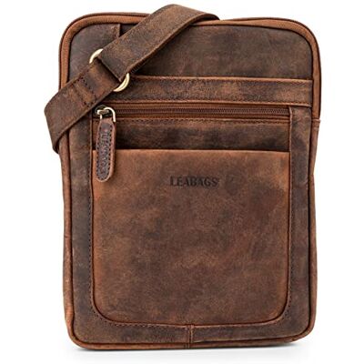 LEABAGS Sac bandoulière en Cuir pour Hommes et Femmes Sac Messager avec bandoulière Sac à bandoulière Sac de Travail Sac de Transport Sac à Main Cuir véritable Rouge Brun Vintage - Publicité LEABAGS Sac bandoulière en Cuir pour Hommes et Femmes Sac Messager avec bandoulière Sac à bandoulière Sac de Travail Sac de Transport Sac à Main Cuir véritable Rouge Brun Vintage - Publicité
