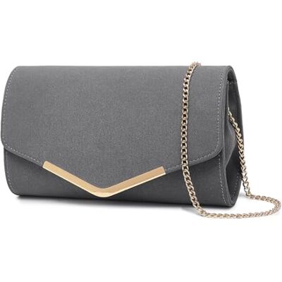 Miss Lulu Pochette Femme en Daim avec Chaîne Mini Sac à Main de Soirée, Clutch Pratique pour Mariage et Saint-Valentin, Idéal pour Fêtes et Cérémonies - Publicité Miss Lulu Pochette Femme en Daim avec Chaîne Mini Sac à Main de Soirée, Clutch Pratique pour Mariage et Saint-Valentin, Idéal pour Fêtes et Cérémonies - Publicité