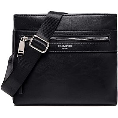 David Jones Sacoche Homme Sac Bandoulière Porté Epaule Croisé Travers Similicuir Pochette Besace Messenger Multipoche Travail Affaires Business Bourse Rétro Classique Noir - Publicité David Jones Sacoche Homme Sac Bandoulière Porté Epaule Croisé Travers Similicuir Pochette Besace Messenger Multipoche Travail Affaires Business Bourse Rétro Classique Noir - Publicité