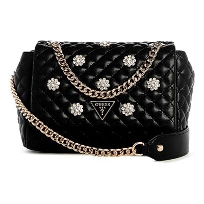 Guess Everlee Convertible Crossbody Flap, Bandoulière Femme, Noir, Taille Unique - Publicité Guess Everlee Convertible Crossbody Flap, Bandoulière Femme, Noir, Taille Unique - Publicité