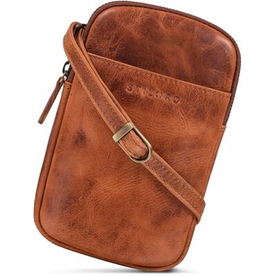 STILORD '' Sac Bandoulière Poitrine Cuir Vintage Sacoche Téléphone Porté a l'Épaule Petit Sac Croisé Crossbody Bag Pochette pour Smartphone Cuir Véritable, Couleur:Kara Cognac - Publicité STILORD '' Sac Bandoulière Poitrine Cuir Vintage Sacoche Téléphone Porté a l'Épaule Petit Sac Croisé Crossbody Bag Pochette pour Smartphone Cuir Véritable, Couleur:Kara Cognac - Publicité