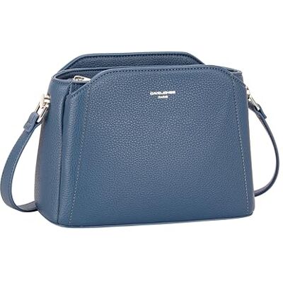 David Jones Sac bandoulière Femme Pochette porté épaules Sacoche Similicuir Taille Moyenne Ville Travail Voyage Chic Classique (NAVY) - Publicité David Jones Sac bandoulière Femme Pochette porté épaules Sacoche Similicuir Taille Moyenne Ville Travail Voyage Chic Classique (NAVY) - Publicité