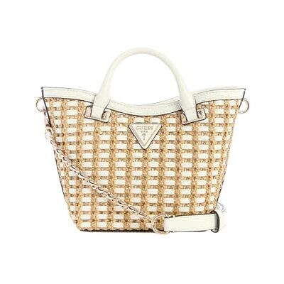 Guess Atalia Mini Tote, Natural/White - Publicité Guess Atalia Mini Tote, Natural/White - Publicité