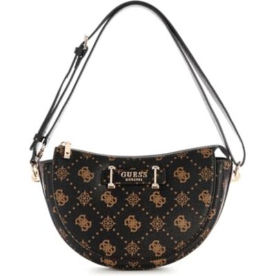 Guess sac à épaule bandoulière Silia Mini Convertible Shoulder Bag Espresso Logo marron foncé - Publicité Guess sac à épaule bandoulière Silia Mini Convertible Shoulder Bag Espresso Logo marron foncé - Publicité
