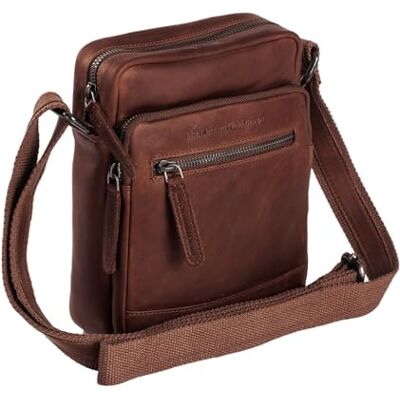 The Chesterfield Brand Sac Bandoulière en Cuir Marron Birmingham - Publicité The Chesterfield Brand Sac Bandoulière en Cuir Marron Birmingham - Publicité