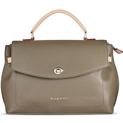bugatti Ella Sac à main en bandoulière pour femmes Olive - Publicité bugatti Ella Sac à main en bandoulière pour femmes Olive - Publicité
