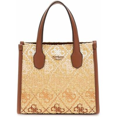 Guess Silvana 2 COMP Mini Tote, Hand Bag Women, Logo Cognac, Taille Unique - Publicité Guess Silvana 2 COMP Mini Tote, Hand Bag Women, Logo Cognac, Taille Unique - Publicité
