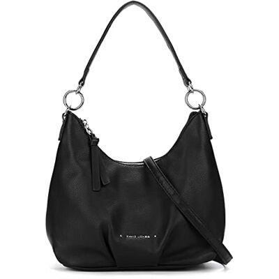 David Jones Petit Sac Porté Epaule Femme Sac à Main Bandoulière Simili Cuir PU Porté Croisé Travers Sac Hobo Besace Anse Poignée Sacoche Souple Ville Mode Tendance Elegant Noir - Publicité David Jones Petit Sac Porté Epaule Femme Sac à Main Bandoulière Simili Cuir PU Porté Croisé Travers Sac Hobo Besace Anse Poignée Sacoche Souple Ville Mode Tendance Elegant Noir - Publicité