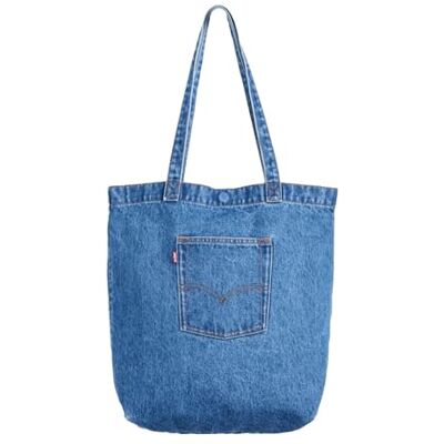Levis Sacs fourre-tout pour femme avec poche arrière, indigo océan délavé 6, Os - Publicité Levis Sacs fourre-tout pour femme avec poche arrière, indigo océan délavé 6, Os - Publicité