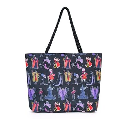 Disney Tote Bag Ursula Evil Queen Maleficent Cruella de Vil Jafar (Villains) - Publicité Disney Tote Bag Ursula Evil Queen Maleficent Cruella de Vil Jafar (Villains) - Publicité