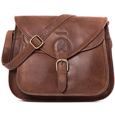 LEABAGS Sac à Main pour Femmes Sac bandoulière en Cuir véritable de qualité supérieure Sac à épaule Sac de Transport pour Travail, université, Loisirs L (32 x 3 x 9 cm) Naturel Brun Clair - Publicité LEABAGS Sac à Main pour Femmes Sac bandoulière en Cuir véritable de qualité supérieure Sac à épaule Sac de Transport pour Travail, université, Loisirs L (32 x 3 x 9 cm) Naturel Brun Clair - Publicité