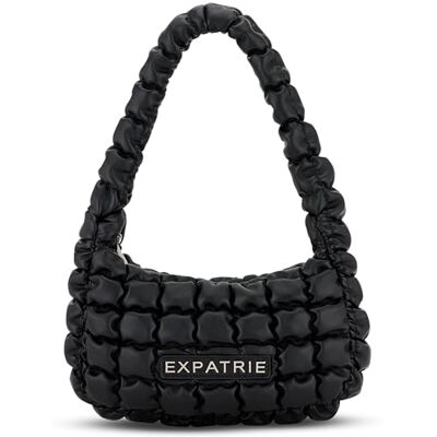 Expatrié Sac à Bandoulière Femme Noir Pippa Small Everyday Puffer Bag Y2K Sac à Main Porté Épaule Matelassé pour Université, Travail, Loisirs Puffy Hobo Bag en Simili Cuir - Publicité Expatrié Sac à Bandoulière Femme Noir Pippa Small Everyday Puffer Bag Y2K Sac à Main Porté Épaule Matelassé pour Université, Travail, Loisirs Puffy Hobo Bag en Simili Cuir - Publicité