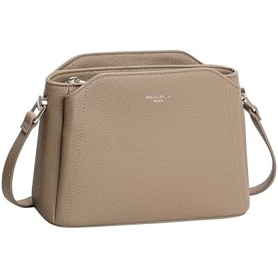 David Jones Sac bandoulière Femme Pochette porté épaules Sacoche Similicuir Taille Moyenne Ville Travail Voyage Chic Classique (GRAVEL) - Publicité David Jones Sac bandoulière Femme Pochette porté épaules Sacoche Similicuir Taille Moyenne Ville Travail Voyage Chic Classique (GRAVEL) - Publicité