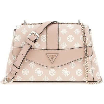 Guess Dorys Convertible Xbody Flap Bag Sand Logo - Publicité Guess Dorys Convertible Xbody Flap Bag Sand Logo - Publicité
