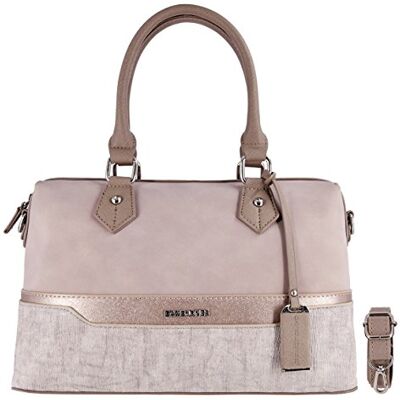 David Jones Sac à Main Polochon Bowling Femme Sac Multicolore à Bandes Cuir PU Nubuck Paillette Cabas Fourre-Tout Porté Epaule Bandoulière Sac Ville Chic Elegant Mode Dame Fille Rose Nude - Publicité David Jones Sac à Main Polochon Bowling Femme Sac Multicolore à Bandes Cuir PU Nubuck Paillette Cabas Fourre-Tout Porté Epaule Bandoulière Sac Ville Chic Elegant Mode Dame Fille Rose Nude - Publicité