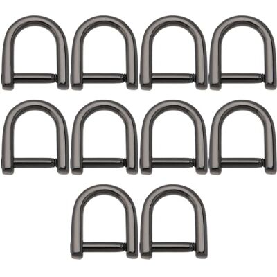 Briny River 10pcs Anneaux en D à Vis pour Fermeture éclair 1,29 X 1,46 Cm de Diamètre Intérieur 0,9 Cm pour Bricolage Maroquinerie Accessoires Porte-clés Sac à Main Pistolet Noir - Publicité Briny River 10pcs Anneaux en D à Vis pour Fermeture éclair 1,29 X 1,46 Cm de Diamètre Intérieur 0,9 Cm pour Bricolage Maroquinerie Accessoires Porte-clés Sac à Main Pistolet Noir - Publicité