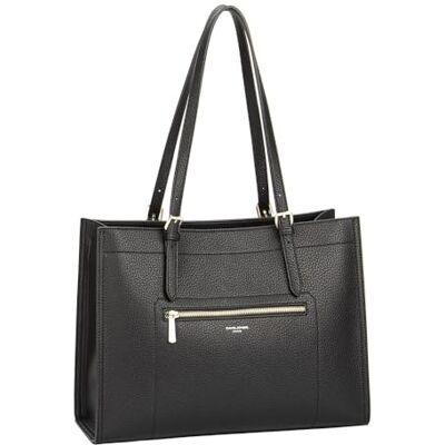 David Jones Sac Cabas Femme Sac porté épaule Grand Cabas Taille Grande Simili Cuir PU Cours Lycée Travail Bureau Fille Mode Classique Tendance Shoulder Bag (BLACK) - Publicité David Jones Sac Cabas Femme Sac porté épaule Grand Cabas Taille Grande Simili Cuir PU Cours Lycée Travail Bureau Fille Mode Classique Tendance Shoulder Bag (BLACK) - Publicité