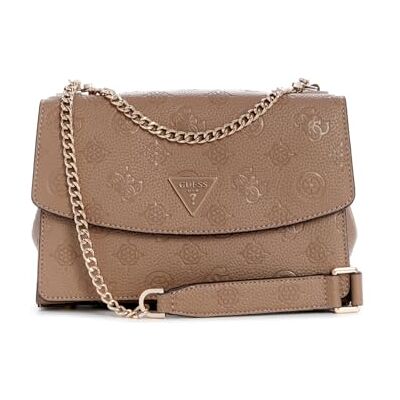 Guess sac à épaule bandoulière Cresidia II Convertible Xbody Flap Bag Dark Taupe Logo - Publicité Guess sac à épaule bandoulière Cresidia II Convertible Xbody Flap Bag Dark Taupe Logo - Publicité