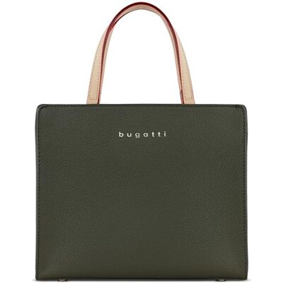 bugatti Ella Mini Tote Bag Sac en simili-cuir de haute qualité pour femmes en olive - Publicité bugatti Ella Mini Tote Bag Sac en simili-cuir de haute qualité pour femmes en olive - Publicité