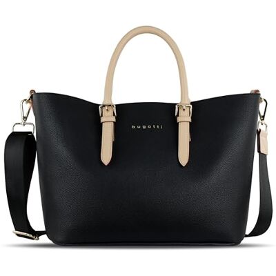 bugatti Ella Tote Bag, sac à main Shopper pour femme, moyen noir - Publicité bugatti Ella Tote Bag, sac à main Shopper pour femme, moyen noir - Publicité