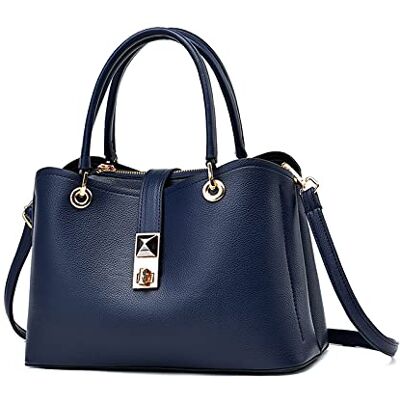 NICOLE & DORIS Sacs Bandoulière Petit Sac à Main Femmes Cuir Souple Elégant Sac à Poignée Supérieure Besace Sacoche Compartiments Multiples Simple Sac Porté Epaule Soirée Bleu Marine - Publicité NICOLE & DORIS Sacs Bandoulière Petit Sac à Main Femmes Cuir Souple Elégant Sac à Poignée Supérieure Besace Sacoche Compartiments Multiples Simple Sac Porté Epaule Soirée Bleu Marine - Publicité