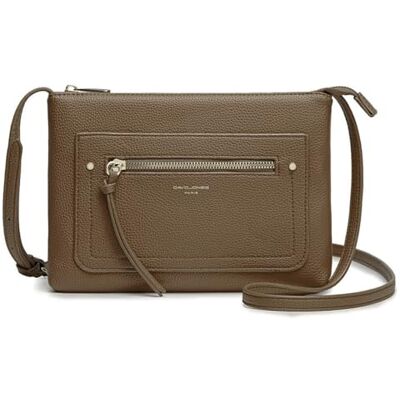 David Jones Sac Bandoulière Femme Sacoche Plate Petit Sac à Main Porté Epaule Simili Cuir PU Besace Pochette Ville Classique Elégant Sac 2 Poches Soirée Téléphone Shopping Voyage Marron - Publicité David Jones Sac Bandoulière Femme Sacoche Plate Petit Sac à Main Porté Epaule Simili Cuir PU Besace Pochette Ville Classique Elégant Sac 2 Poches Soirée Téléphone Shopping Voyage Marron - Publicité