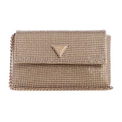Guess Zalina Mini Flap Clutch Gold - Publicité Guess Zalina Mini Flap Clutch Gold - Publicité